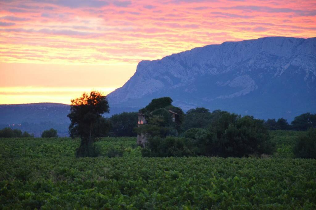 Vue Sainte Victoire, Proche Aix-En-Provence Appartement Pourrieres Buitenkant foto